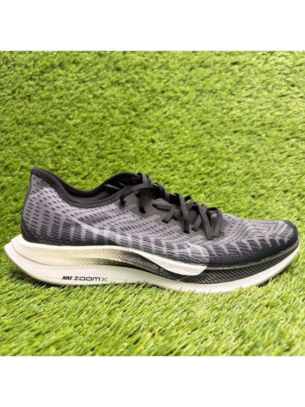 Nike Air Zoom Pegasus Turbo 2 Womens Size 9.5 Black Gray Running Shoes Sneakers